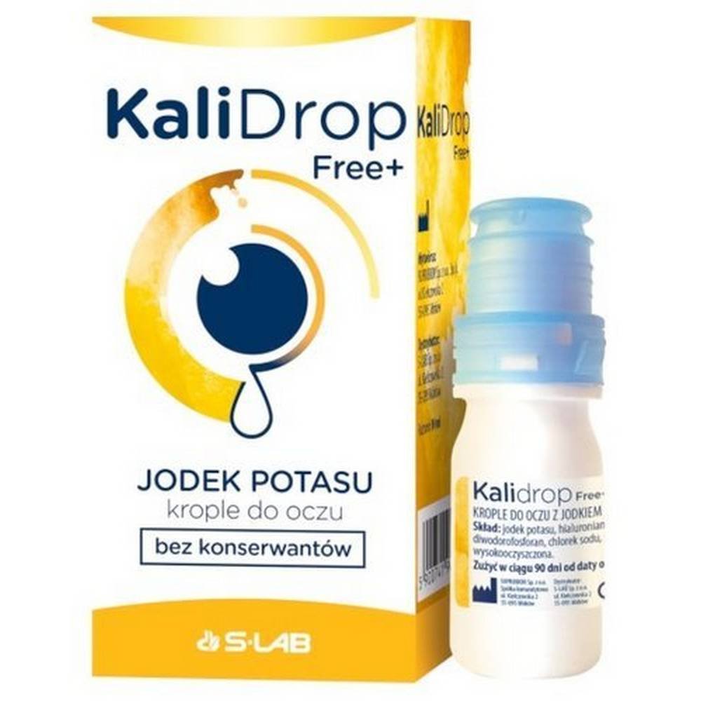 kalidrop free potassium iodide eye drops 10 s lab préparation médicale pour la prévention de l'opacification du cristallin et du corps vitré de l'œil