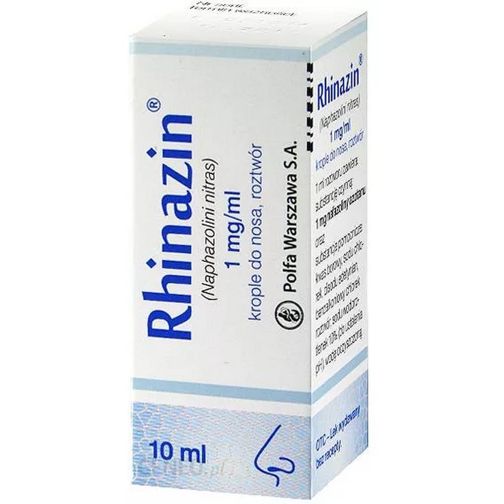 rhinazin 01 10ml RINAZIN is a medicine in the form of nasal drops containing the active substance naphazoline, which belongs to a group of medicines called sympathomimetics.