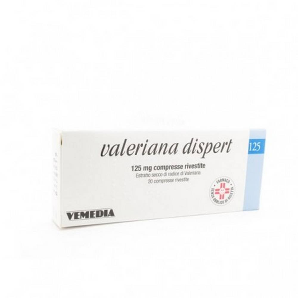 valerian dispert 20 compress 125 vemedia pharma srl Valeriana Dispert 125 Мг - Легкая Бессонница И Нарушения Сна - Таблетки С Покрытием 20