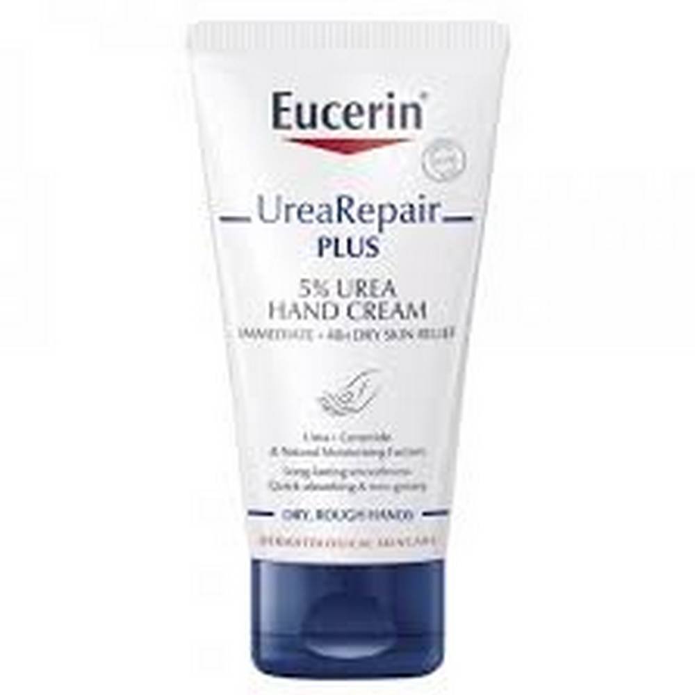 for hands 5 urea 75 eucerin Soulagement immédiat des mains sèches avec effet jusqu'à 48 heures. Hydrate et adoucit même les peaux très sèches.