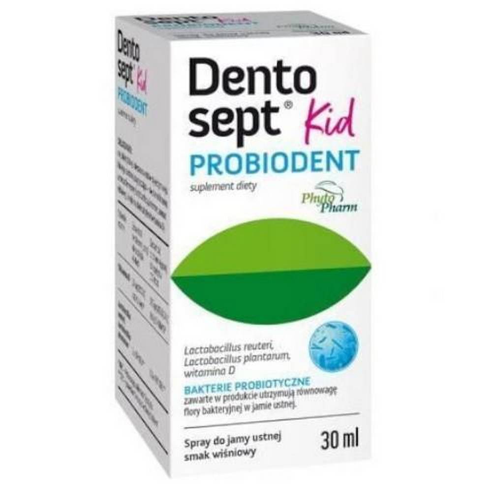 dentosept probiodent kid mouth spray cherry flavor 30ml phytopharm Cherry-flavored mouth spray with probiotic bacteria and vitamin D