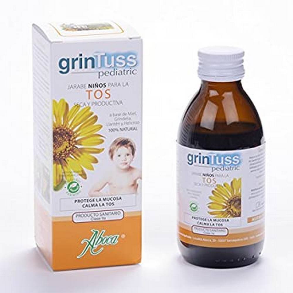 grintuss for children 210 g aboca 100% натуральный сироп, созданный на основе инновационных процессов экстракции и производства.