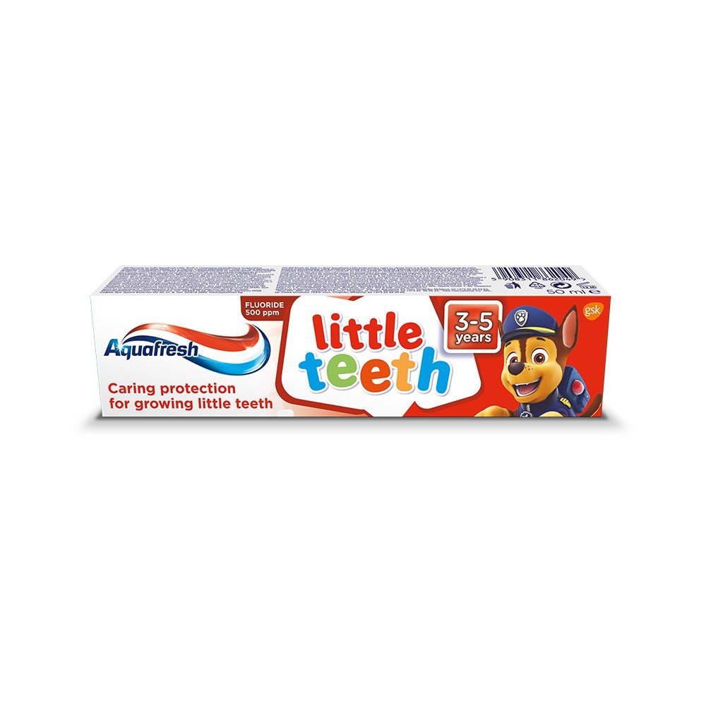 little teeth paw patrol toothpaste for children 3 5 years 50ml aquafresh Fournit une protection efficace pour les dents et les gencives.