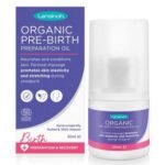 El aceite de embarazo Pre-Birth de Lansinoh es un aceite de embarazo orgánico que ayuda a preparar el cuerpo para el parto natural.