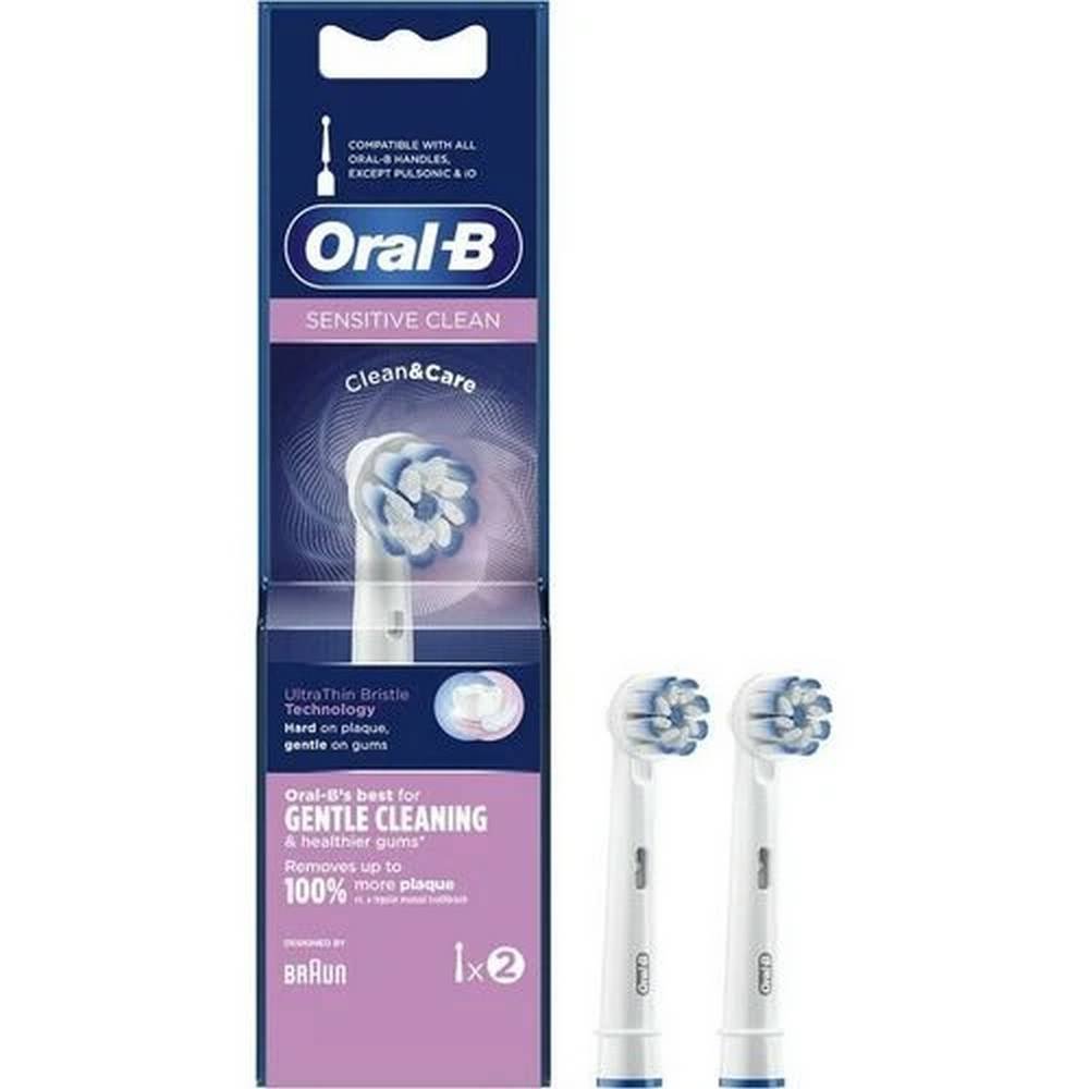 oral b replacement brushes for sensi ultra thin 2 Il contient une combinaison de fibres régulières qui nettoient la surface des dents et de fibres ultra fines qui nettoient en douceur le long du rebord des gencives.