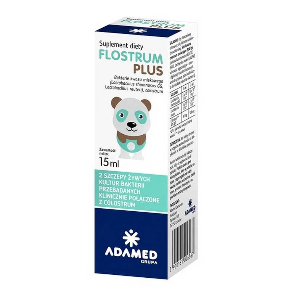 flostrum plus probiotyk krople 15ml Flostrum Plus – это пищевая добавка, содержащая комбинацию молозива и молочнокислых бактерий, которые являются частью кишечной флоры.