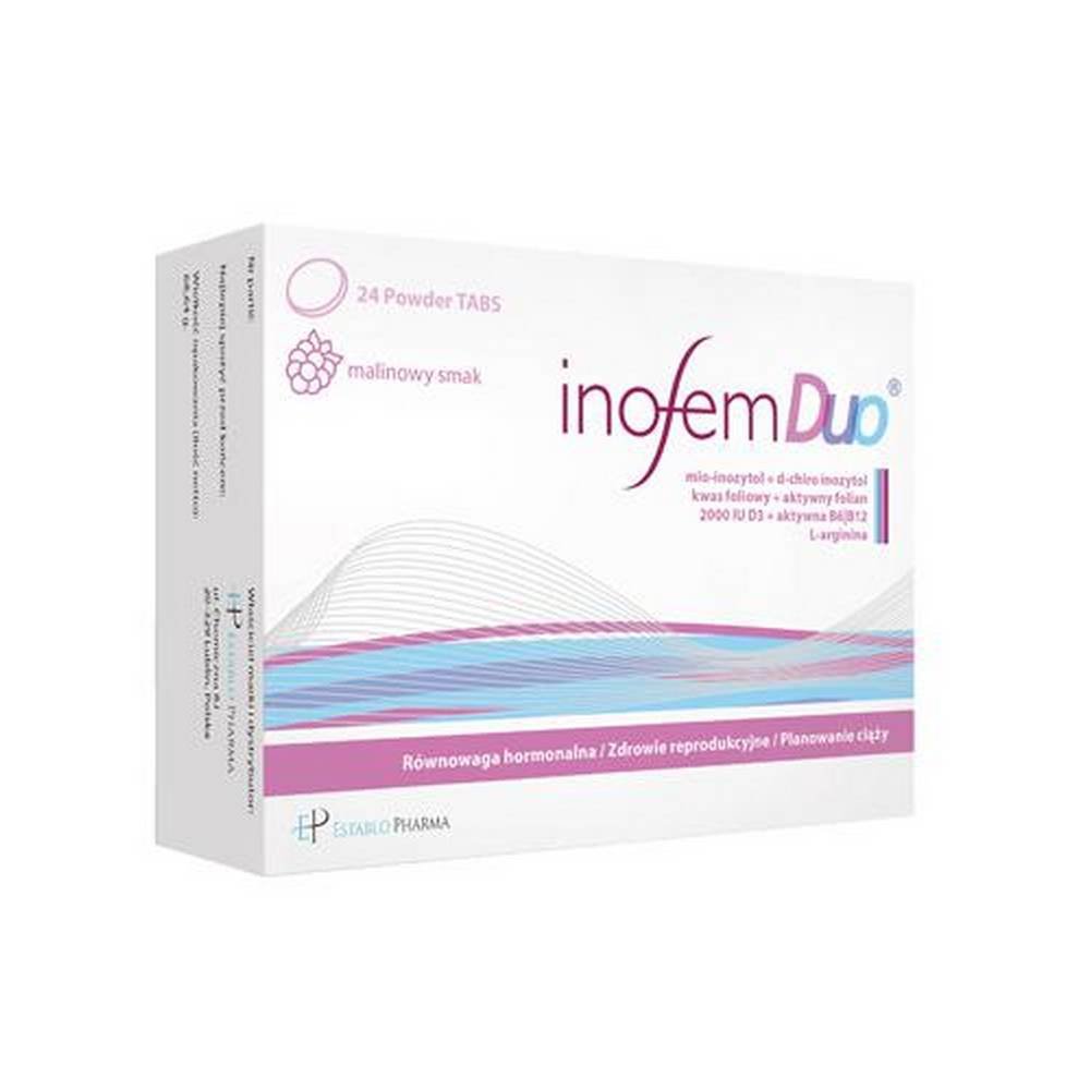 inofem duo 24 tabletki Inofem Duo – пищевая добавка для женщин, помогающая поддерживать гормональный баланс.