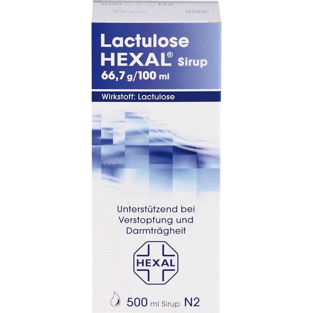 hexal lactulose 500 Contains fructose, galactose, lactose, epilactose.