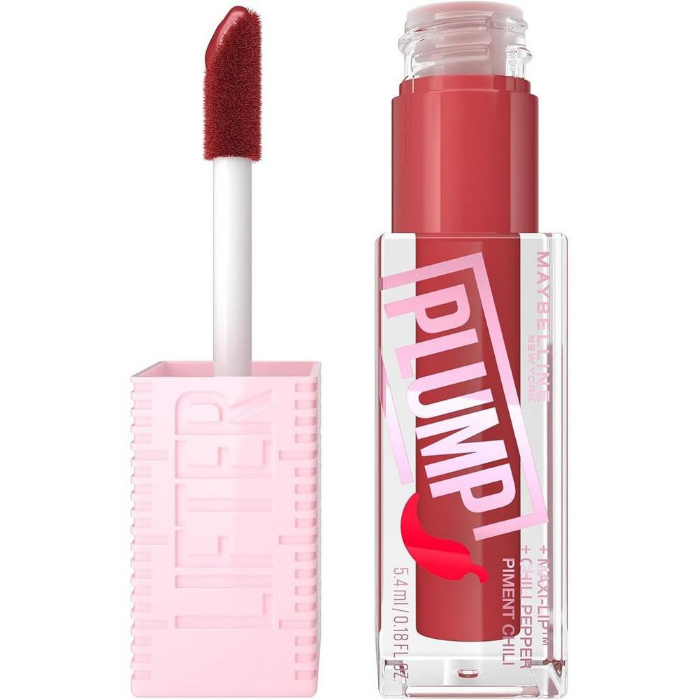 maybelline new york lifter plump 006 hot chili 54 ml Maybelline New York Lifter Plump #006 Hot Chili 5,4 ml aumenta el volumen de los labios y reduce las arrugas de los labios hasta en un +48 por ciento, proporcionando un fantástico acabado brillante sin resecar los labios.