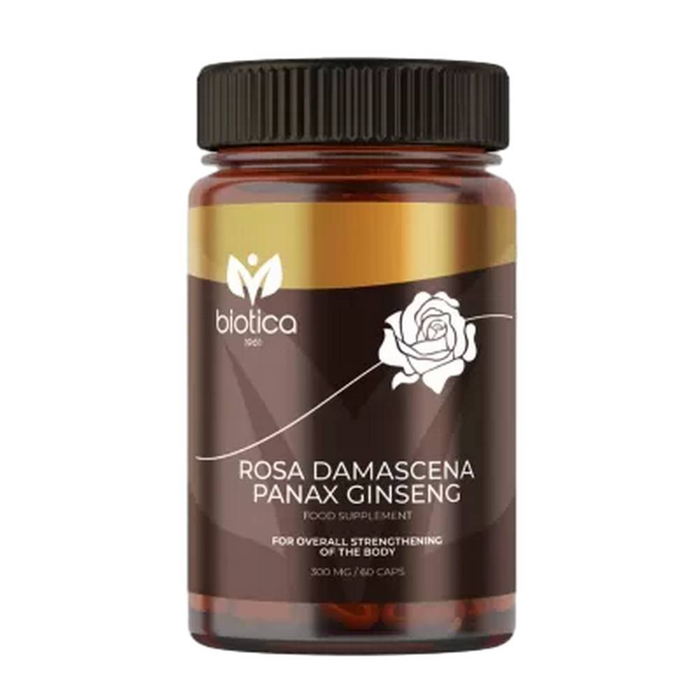 biotica rose and ginseng extracts60 biotica ekstrakti ot roza i zhenshen60 Улучшение уровня энергии, BIOTICA Rose and ginseng extracts,
