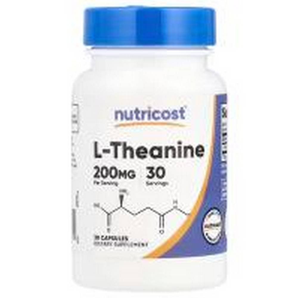 nutricost l theanine 200 mg30 nutricost l teanina 200 mg 30 Снижение стресса -Nutricost L-Theanine 200 mg,